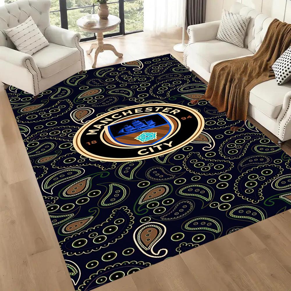 Manchester City Floor Mat Design For Living Rooms Entryway Dining Room Hallway Antislip Carpet Decorate Offices Perfect Birthdaychristmas Gift Idea