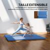 Foldable Gymnastics Mat Thick 180 X 80 X 5 Cm Light Blue