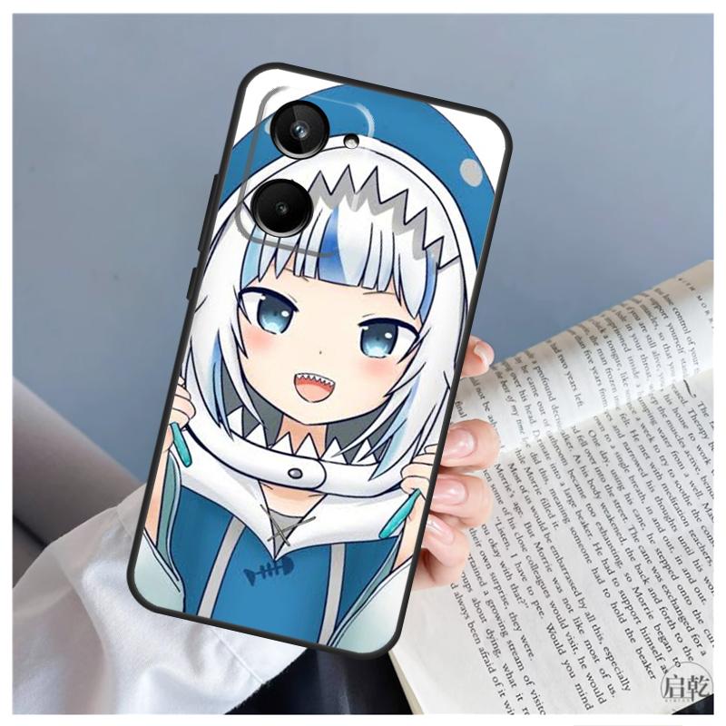 Gawr Gura Hololive Anime Case For Realme C55 C67 C53 C51 C35 C33 C31 C30 C25s C21Y GT Neo 5 GT5 9 10 11 12 Pro Plus