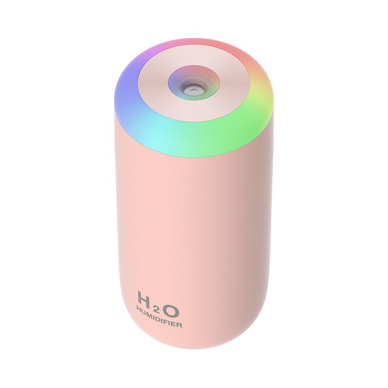 Мини-ароматерапевтический USB-увлажнитель с цветной атмосферной подсветкой — идеально подходит для спальни или рабочего стола