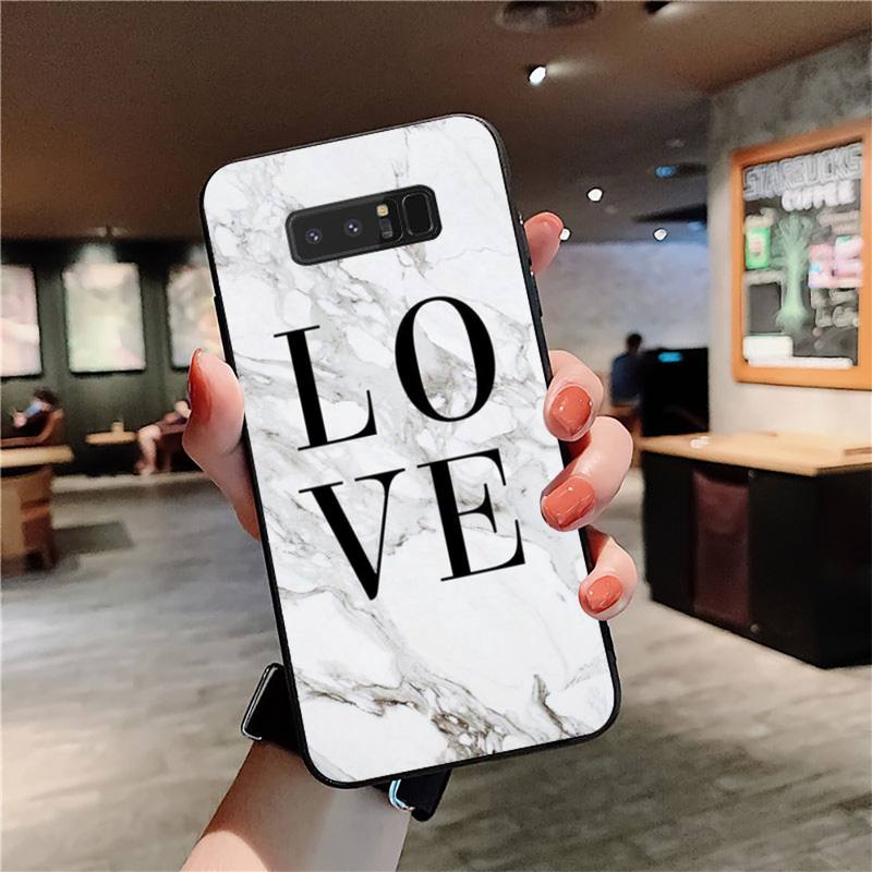 YNDFCNB Art Белый Черный Розовый мраморный чехол для телефона Samsung Note 3 4 5 7 8 9 10 20 pro lite ultra Oppo A9 2020