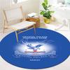 Crystal Palace F.C Round Area Rug,Carpet Rug for Living Room Bedroom Sofa Playroom Decor,Non-slip Floor Mat