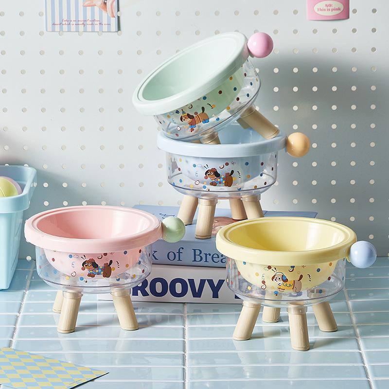 Приподнятая нескользящая миска для питомца из нержавеющей стали: Конструкция против опрокидывания, Защищает шейный отдел позвоночника, Предотвращает пятна на подбородке