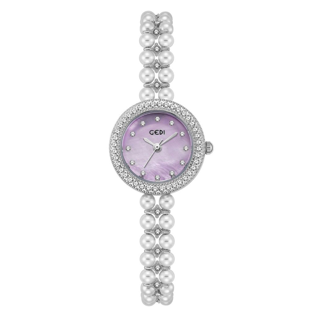 Light Luxury Diamond-Encrusted Fritillary Women'S Watch Niche Chinese High-End Bead Strap Watch Women'S Bracelet Quartz Watch