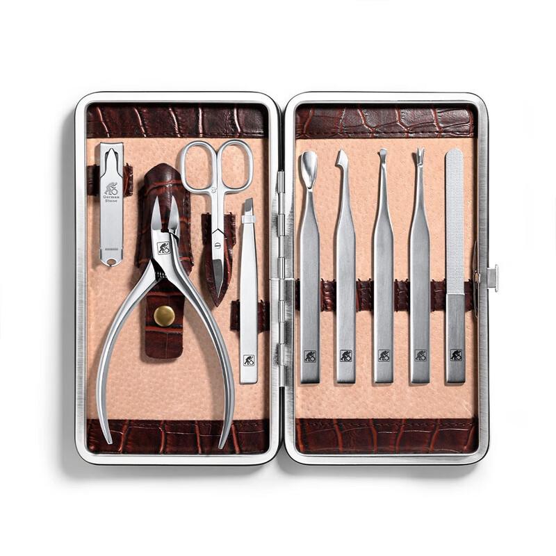 MANICURE Набор для маникюра 9 предметов, узор «Крокодил», бренд STONE