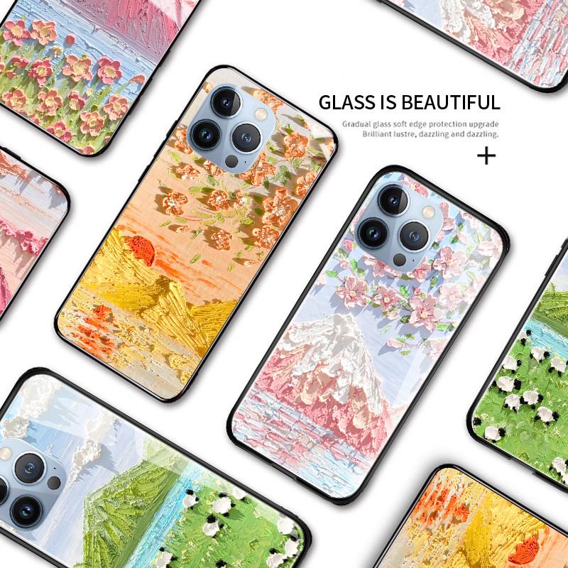 Чехол для телефона из закаленного стекла для Samsung A12 A16 A32 A53 S20FE S23 S25 Honor20 X6A 90Lite 9X Huawei Y9Prime2019 P30Lite Мягкий край Ударопрочный Гладкий чехол