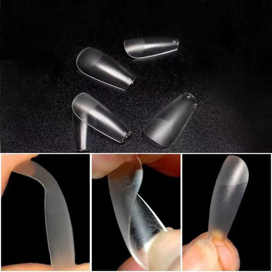 600 шт./кор. квадратные насадки для дизайна ногтей Ультратонкие прозрачные насадки для наращивания ногтей без складок с полным покрытием накладные ногти DIY маникюрные аксессуары для дома и салона