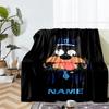 Custom Name Sheriff Labrador Theme Printed Blanket - Perfect for Couch, Bed, Travel & Outdoor Use | Machine Washable, Cozy & Durable.