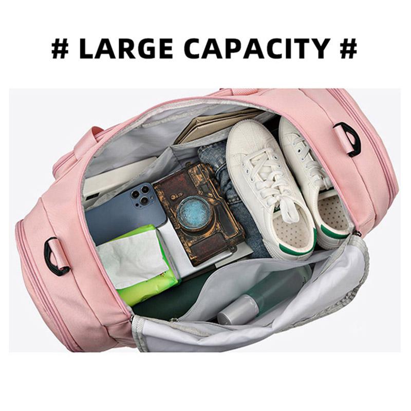 Fitness Gym Travel Bag Sports Handbag Women Men Dry Wet Shoes Pocket Single Shoulder Crossbody Swimming Yoga Backpack Duffel Bag