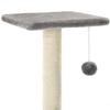 VidaXL Cat Tree with Sisal Scratching Posts 65 Cm Grey