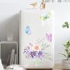 Flower Butterfly Wall Sticker Refrigerator Cabinet Toilet Decoration Sticker