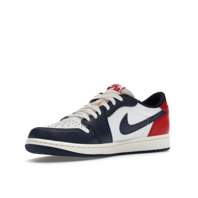 Air Jordan 1 Retro Low OG Howard University Men Sneakers Blue White Gym-Red HQ2993-100