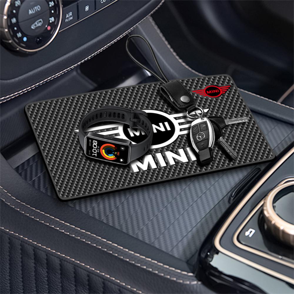 Silicone Car Dashboard Phone Toy Ornament Anti Slip Mat For Mini Cooper JCW Works F54 F55 F56 F57 F60 R50 R52 R53 R55 R56 R57 tnrjc00