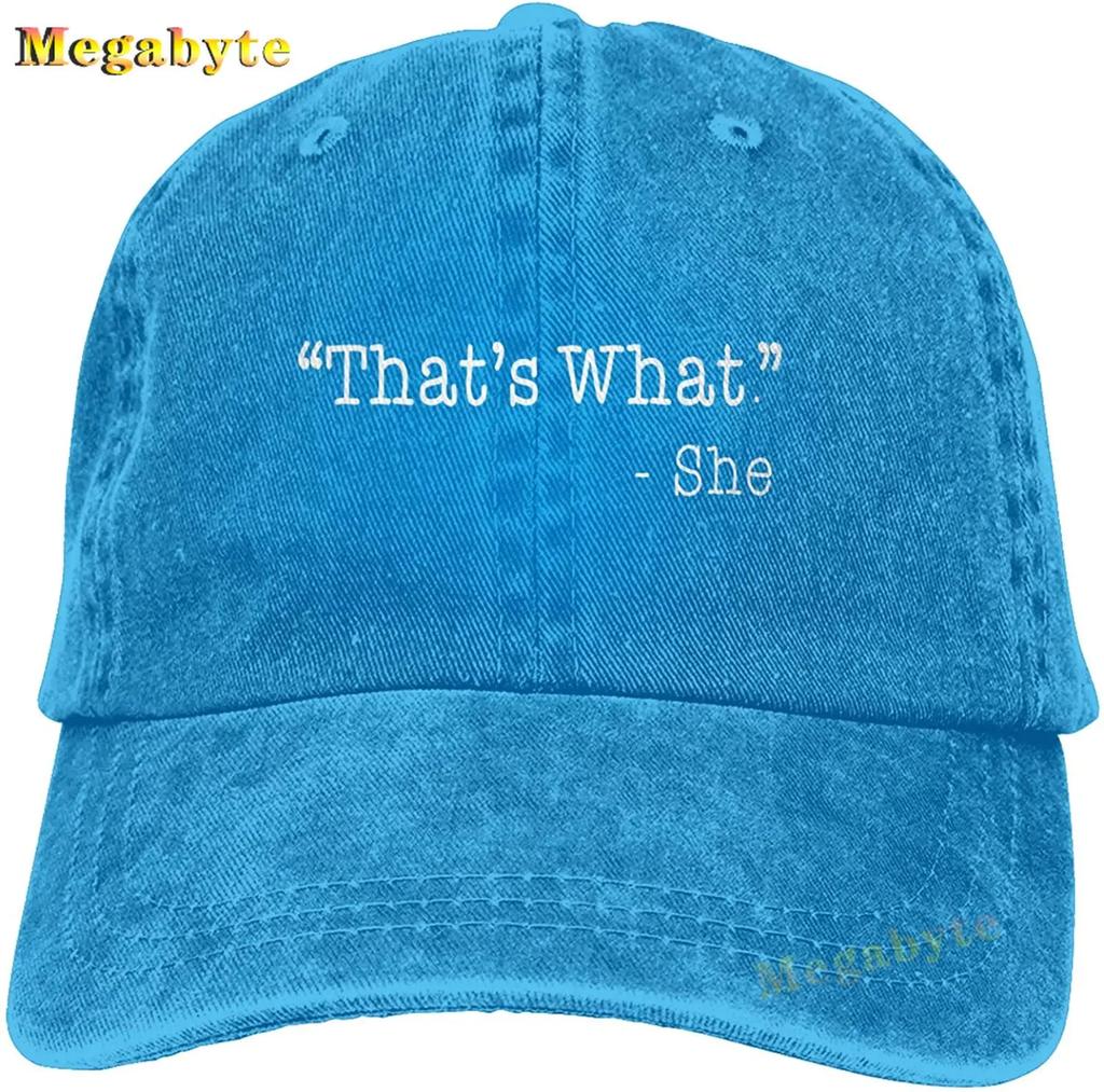 Смешная Кепка Унисекс That's What She Said, Регулируемая Бейсболка, Стирка, Хлопок, Тракер, Кепка Отца, Унисекс