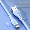 Silicone Luminous 120W Fast Charging Data Cable for Huawei, Vivo, Oppo, Apple 15/16, and Android Devices