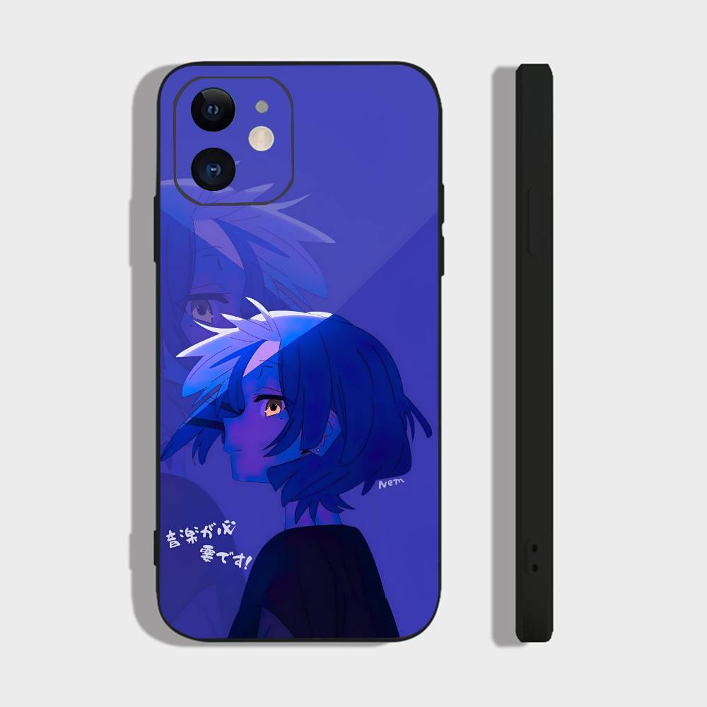 АНIME B-Bocchi The Rock-l Для IPhone 13,17,11,12,16,14,15,Plus,Pro Max Мягкий силиконовый черный чехол для телефона