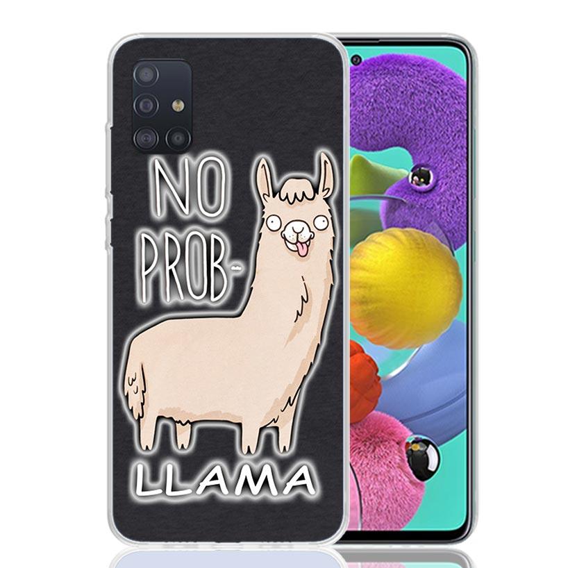 Lama Llama Alpacas For Samsung Galaxy A52S A42 A32 A22 A12 A02S A51 A50S Phone Case A41 A31 A21S A30S A20S A20E A70 A71 A40 A10S