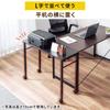 SANWA DIRECT С подстольным роликом шириной 90 см x глубиной 35 см, высота 64/70 см, Стол, Белый, 100-DESKF038