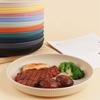 8PCS 9 in Camping Plate Unbreakable Snack Dish Household Fruit Plate  Adult