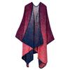 Street EBA Hot-selling Imitation Cashmere Scarf Split Fork Thickened Autumn and Winter Shawl Cape