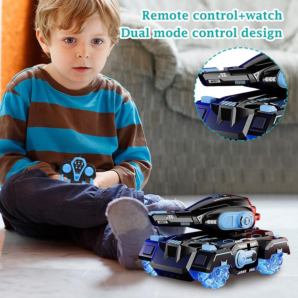 Пульт дистанционного управления Водяная бомба Танк Машина может чувствовать жесты Пульт дистанционного управления Автомобильные фары Мальчик Трюковая Машина Детские Игрушки