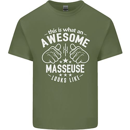 This Is What an Awesome Masseuse Looks Like Unisexs Cotton TShirt Tee Top