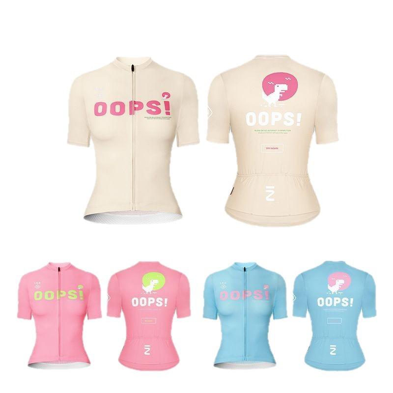 Womens Cycling Jersey Short Sleeve Breathable Quick-Dry Bike Top Road