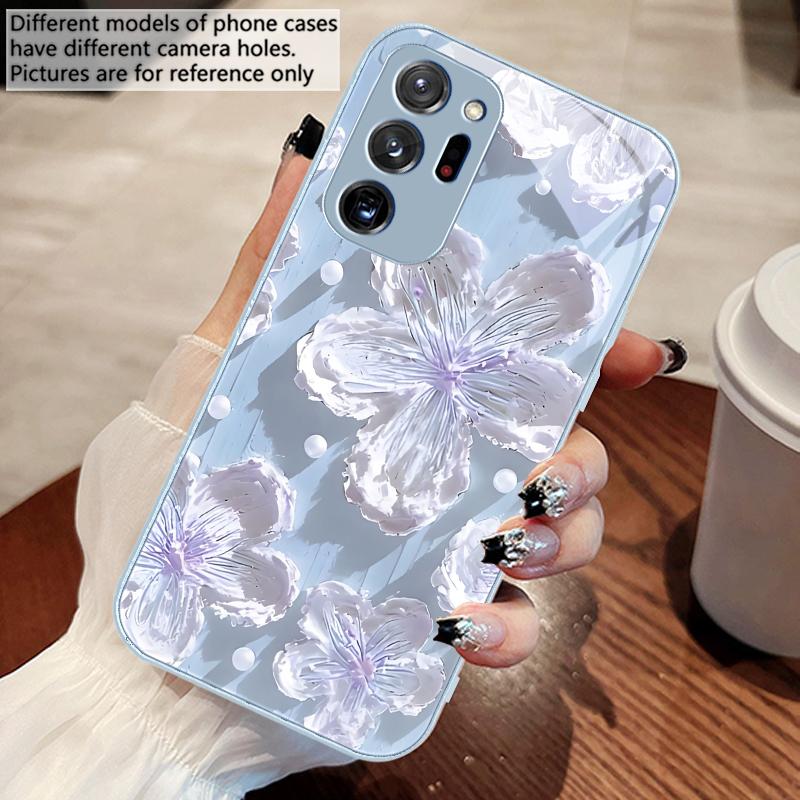 Картина маслом с подсолнухами Для Samsung Galaxy Note 8 9 10 PRO 20 Ultra A01 02 03 Core 04E 4G 12 13 5G Чехол для телефона из закаленного стекла