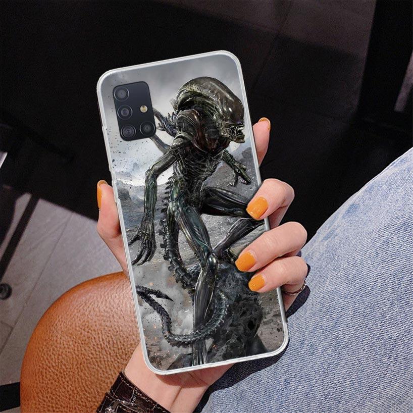 Раскрашенный чехол для телефона Alien Vs Predator для Samsung Galaxy A52 A32 A22 A12 A51 A31 A50S A30S A20S A10S Note 20 Ultra 10 Plus S10 A7
