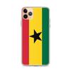 Coque iPhone - Multicolore - Drapeau Ghana - Souple - Compatible iPhone 11 Pro Max - Verticale