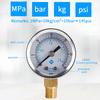 TS-Y50I 40mm Dial Gas Pressure Gauge 0-30 PSI/0-2 Bar Range Stainless Steel Dual Scale Oil Water Pressure Gauge