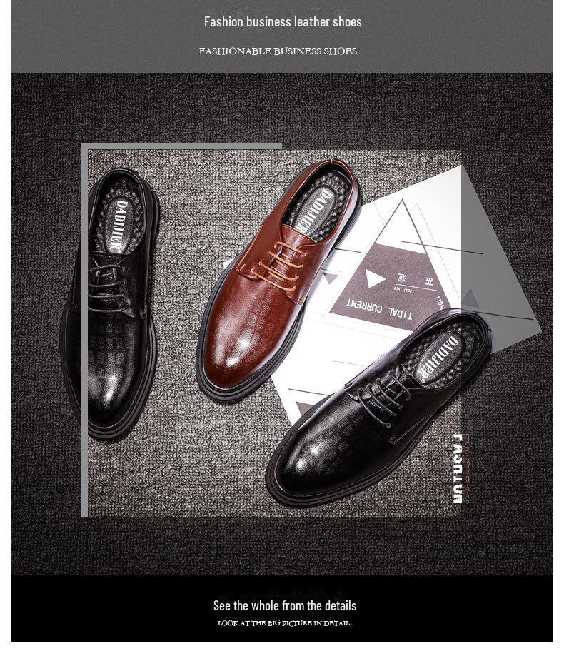 Men's Large Size Genuine Leather Casual Shoes - British Style Autumn Youth Formal