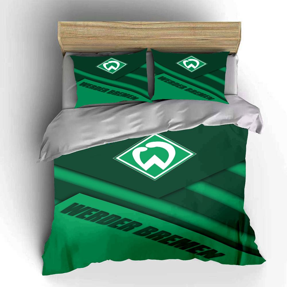 Werder Bremen Green Bedding Set Bedding Duvet Cover Set Duvet Cover Pillowcases Home Decor (1 * Duvet Cover 2 * Pillowcases, without duvet insert)