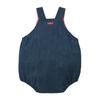 MIKIHOUSE HOT BISCUITS Romper, Boys and Girls, Baby Clothes, Navy Blue, Size M (80-90cm), 70-1527-495