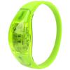 Night Running LED Bracelet Sound Control Light Up Silicone Flashing Wristband for PartyGreen