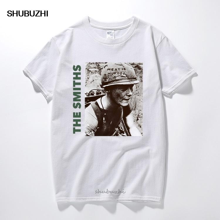 Футболка The Smiths Топ Английская Рок-Группа Meat Is Murder 1985 Моррисси Марр хлопковые с коротким рукавом с круглым вырезом футболки евро размер