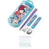 One Piece Trio Set: 16.5cm Chopsticks, 13cm Spoon, and 13cm Fork. Bento Chopstick Case with Sliding Chopsticks. Made In Japan. Dishwasher-Safe and Ant