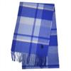 ASSN Checkered Wool Scarf Stole 2021AW U.S.POLO Women's USPA-2008 (Blue Check)