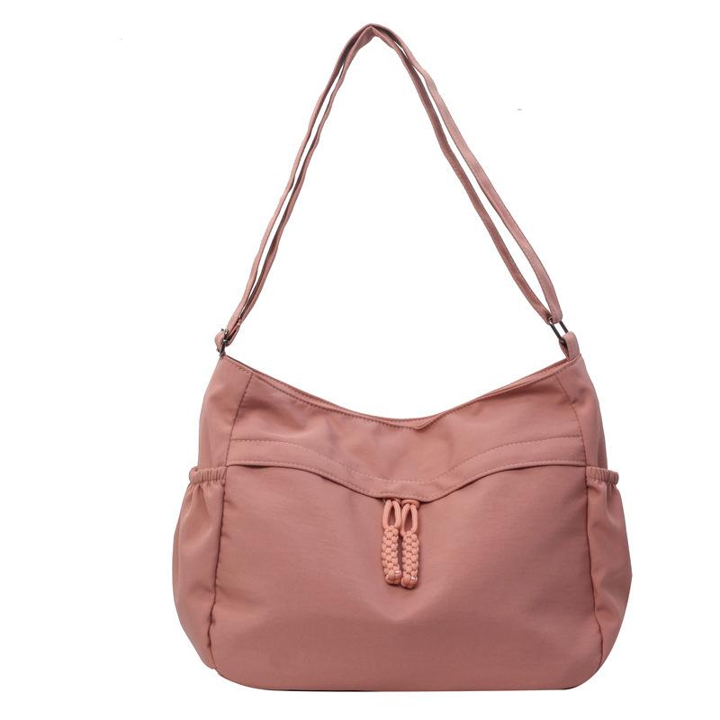Large Capacity Women's Tote Bag Solid Color Shoulder Crossbody Bag Dumpling Bag