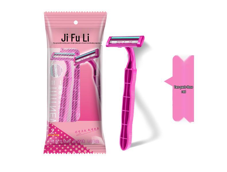 Two-Layer Disposable Hotel Razor: Clog-Free, Quick & Convenient for Business Trips