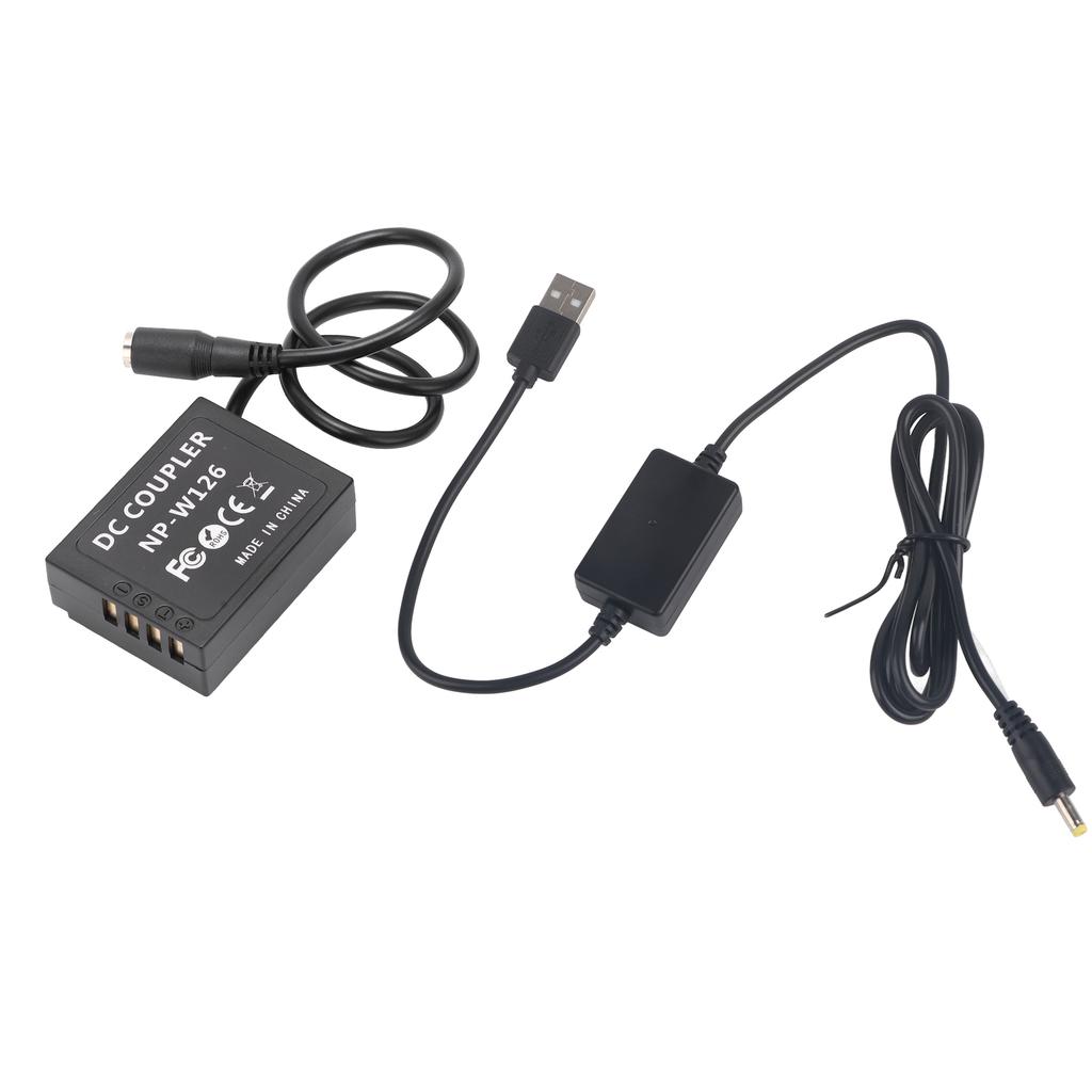 Муляж аккумулятора NP-W126 Адаптер питания с DC-разъемом и USB-кабелем для Fujifilm XT2 XT3 XT20 XH1 XT20 X100F