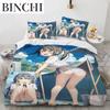 Комплект постельного белья Kawaii Anime sexy Girl, пододеяльник, одеяло, комплект постельного белья, наволочка, размер King Queen Twin для мальчиков и девочек для взрослых