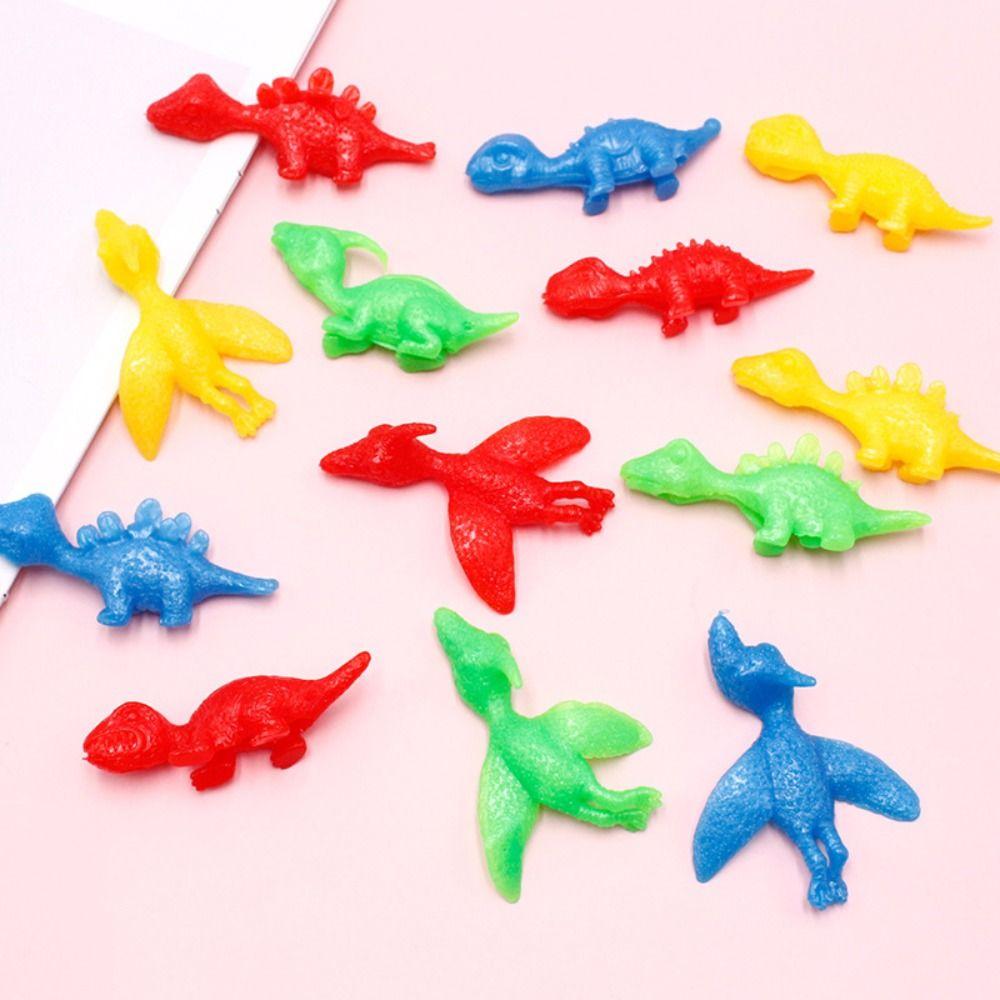 5pcs Dinosaur Launch Dinosaur Elastic Flying Dinosaur Finger Toys Children Gift