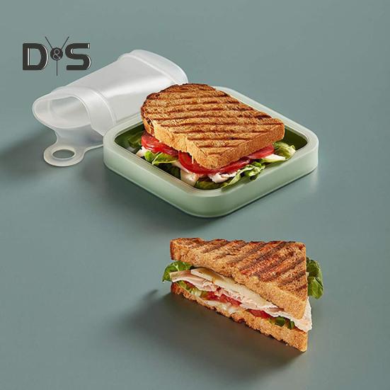 Super Wind Lunch Box Многоразовый удобный контейнер для закусок из полипропилена сэндвич-тостов для родителей и детей