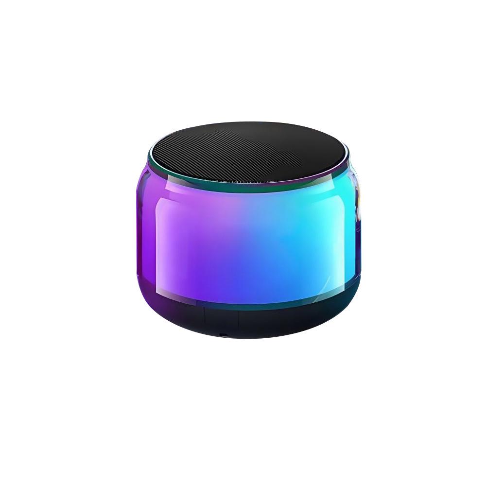 Мини Bluetooth-колонка S100: Прозрачный дизайн с подсветкой и высококачественный звук Сабвуфер