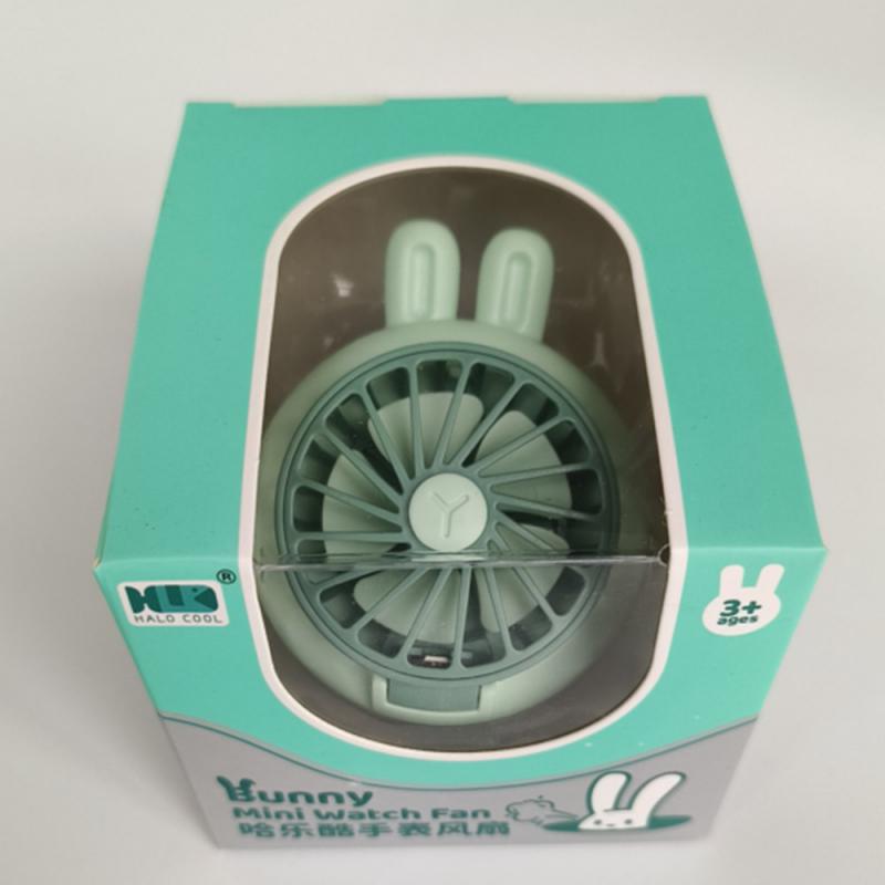 Мультяшный наручный маленький вентилятор беззвучный USB зарядка студенческий мини портативный ремешок игрушка подарок вентиляторы милые красочные осветительные приборы для охлаждения