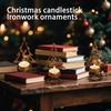 Рождественский подсвечник Железный Рождественские украшения Декорация Для создания Старомодной атмосферы Подсвечник Композиция Сцены
