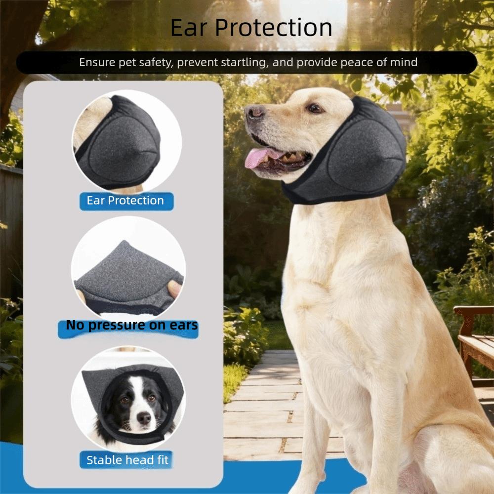Breathable Dog Calming Earmuff Adjustable Noise Reduction Earmuffs Soundproof Dog Hood Bath Time