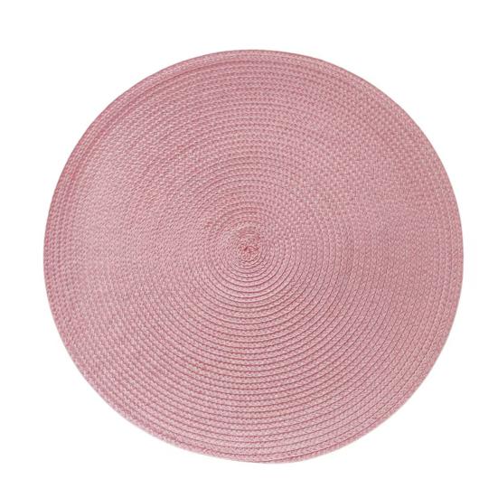 Round Woven PP Placemats Heat Resistant & Oil Proof Simple Solid Color Table Mats for Dining Kitchen Table Modern Home