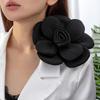 Exquisite Large Flower Corsage Soft Formal Dress Badge Fashion 22cm Camellia Brooch  Girls